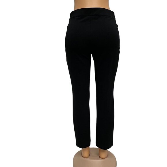 INC International Concepts Women Black Pants Straight Leg Elastic Waist 8P NWOT - Picture 3 of 11